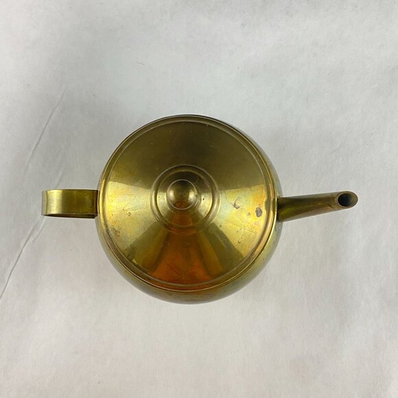 Vintage Brass 2-Cup Teapot - Picture 5 of 10